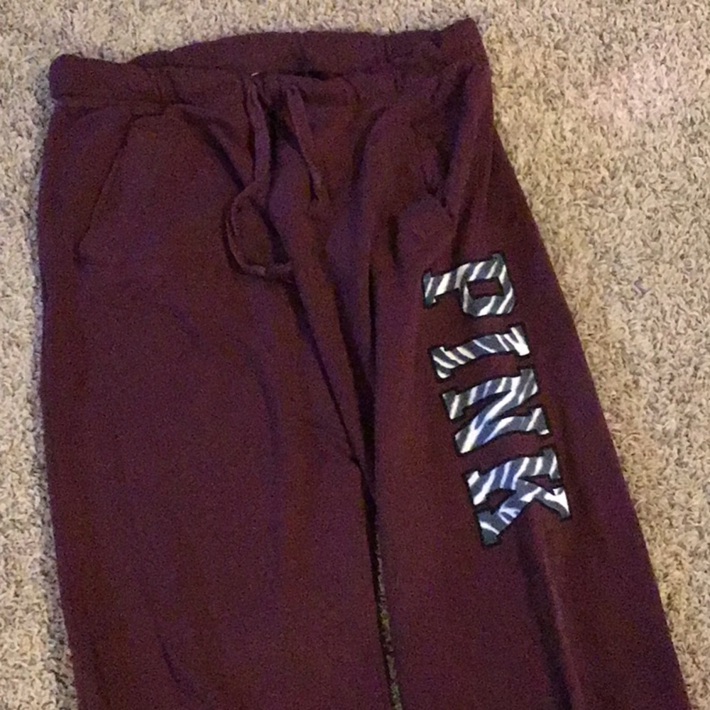 PINK Zebra Print Sweats